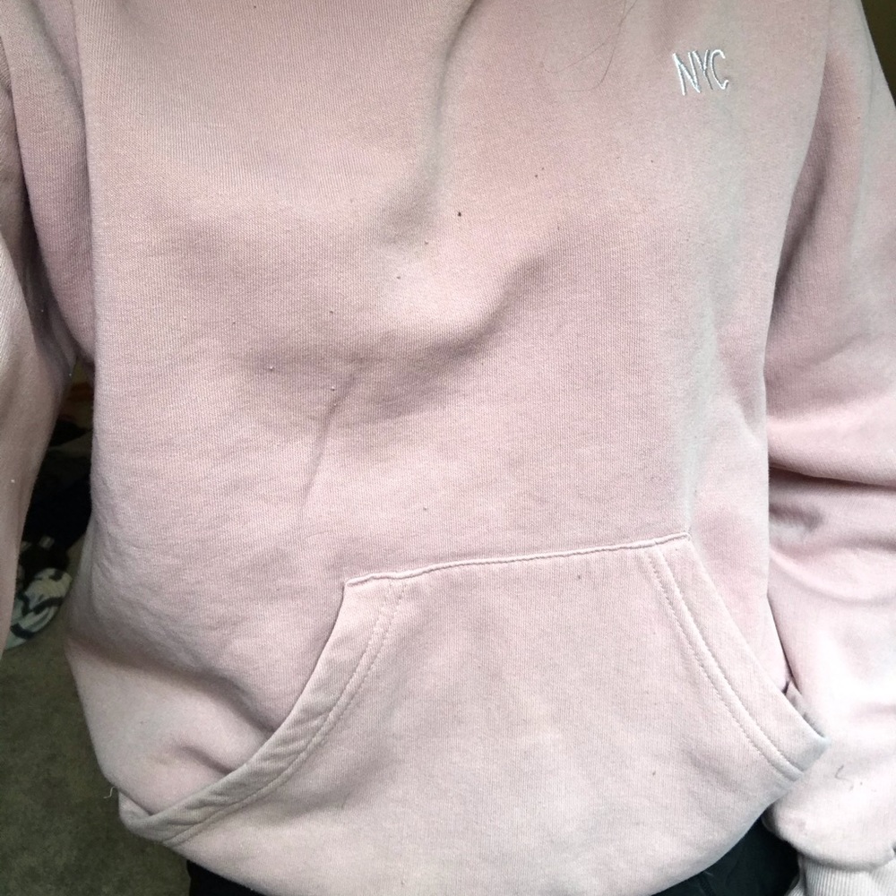 Basic pink nyc hoodie